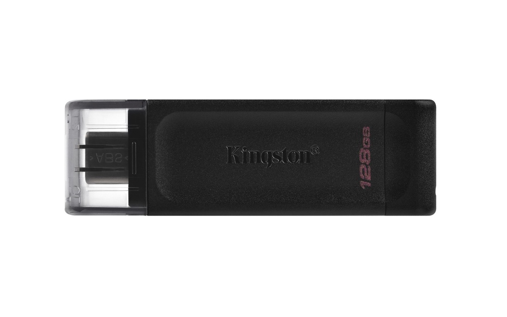 [8912449000] Kingston DataTraveler 128 GB USB-C 3.2 Gen 1 70 128 GB USB Type-C 3.2 Gen 1 (3.1 Gen 1) Cap 7 g Black Flash Memory