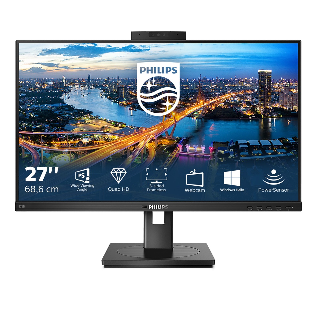 [9085123000] Philips B Line 27 inch (27 inch) 2560 x 1440 27-inch - 28" 5kg Monitors 275B1H/00