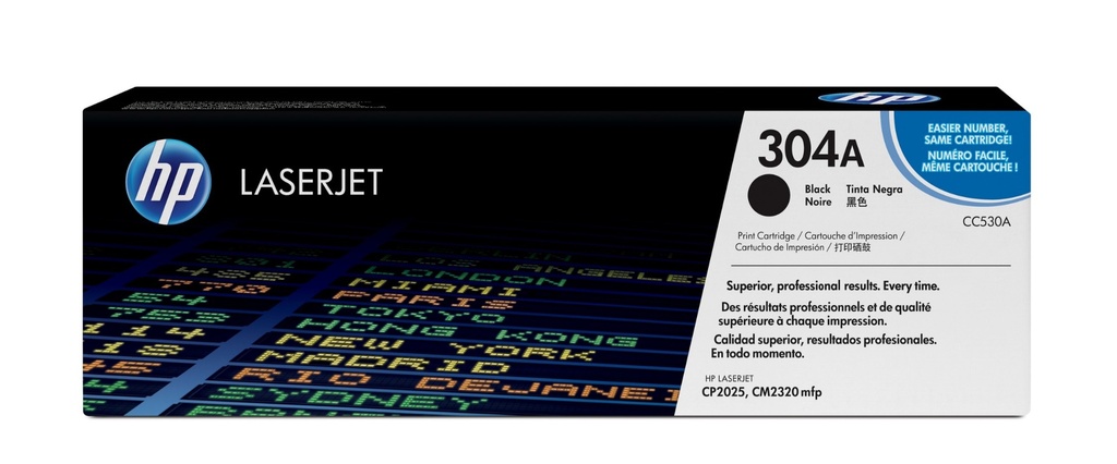 HP Toner CC530A 304 A 3 Black Original Toner Cartridge Toner Cartridges