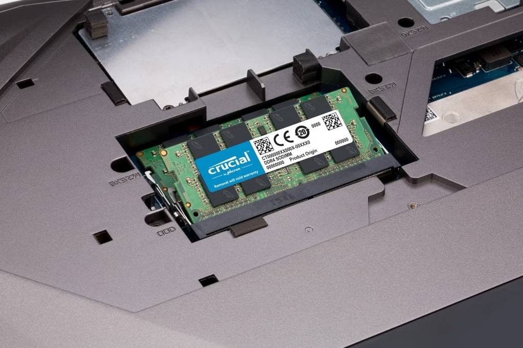 Crucial DDR 4 kit 32 GB: 2 x 16 GB SO DIMM 260-pin 3200 MHz/PC4-25600 CL22 1.2 V senza buffer non ECC Memory Modules