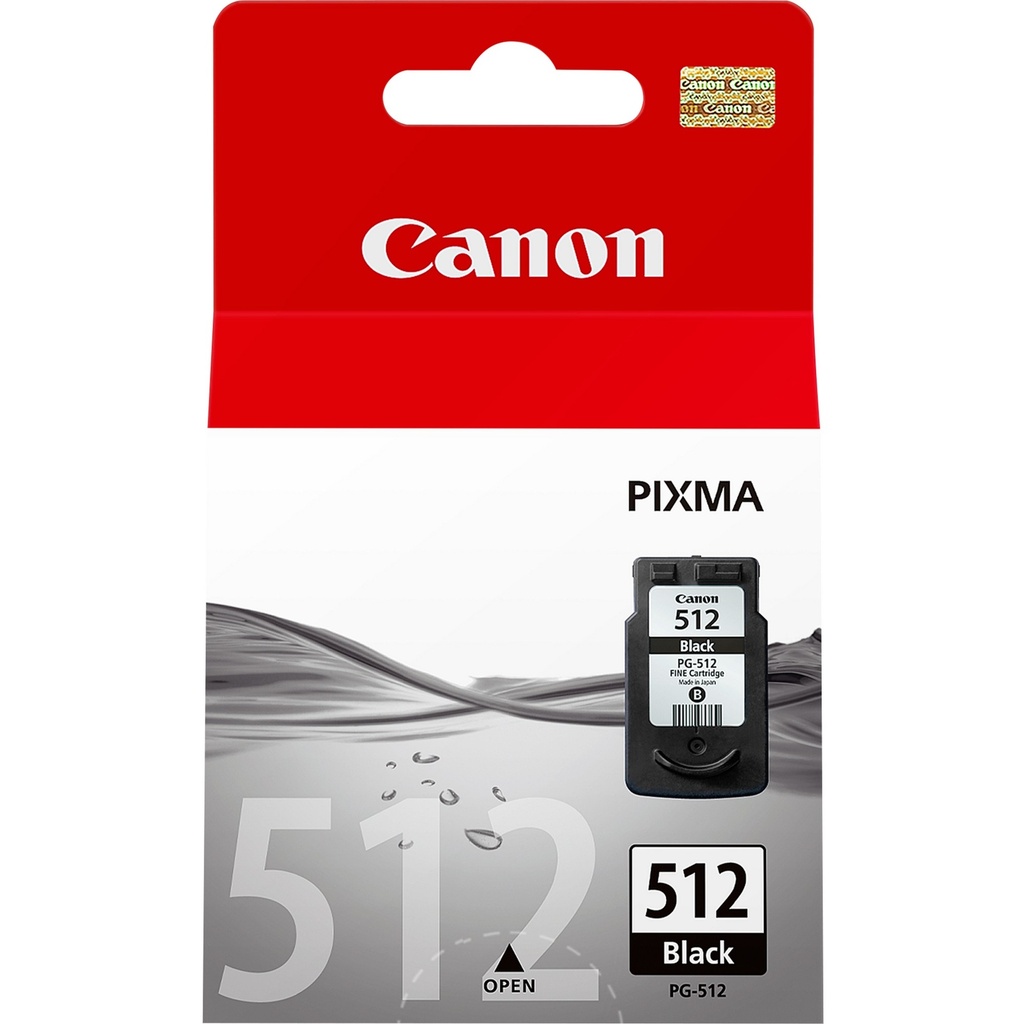 Canon PG-512 High Yield Black Ink Cartridge Pigment-based 401 pages Original Cartridges 2969B001
