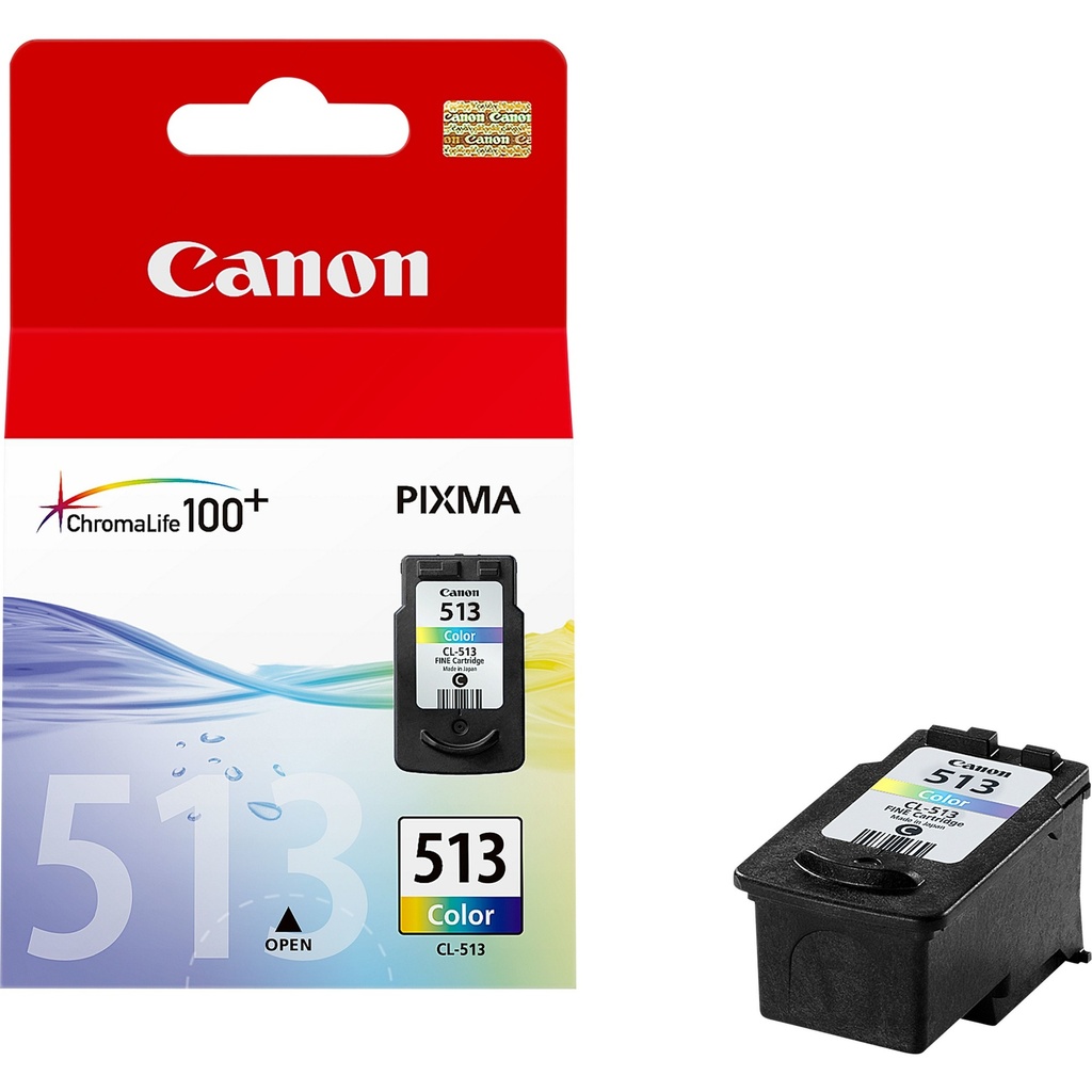 Canon CL-513 C/M/Y Colour Ink Cartridge Cyan Magenta Yellow Pigment-based Original Cartridges 2971B001