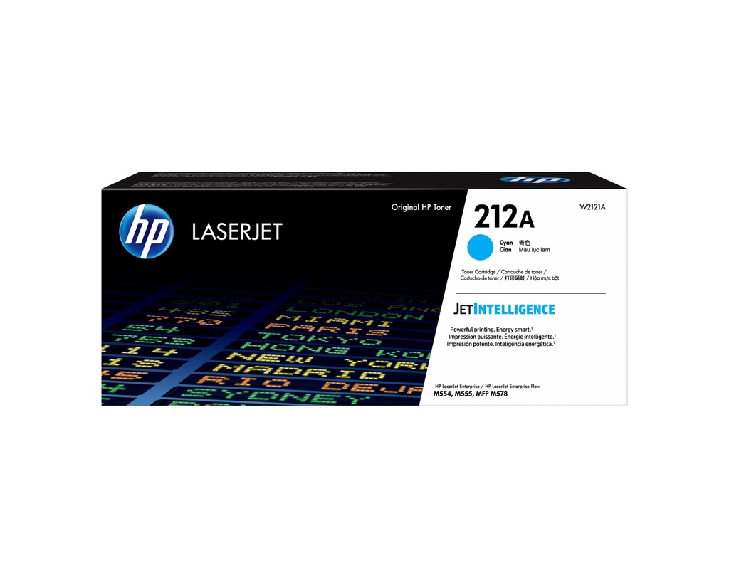 HP 212 A Cyan Original LaserJet Toner Cartridge 4500 pages 0 Cartridges W2121A