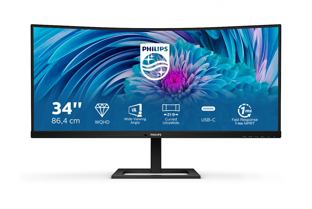Philips 346E2CUAE Monitor Flat Screen 34-inch Monitors