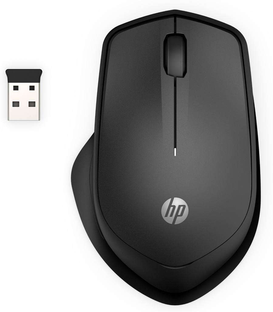 [9692458000] HP 280 Silent Wireless Mouse Right-hand Optical RF Black Chrome OS Keyboards, Mice & Input Devices 19U64AA#ABB