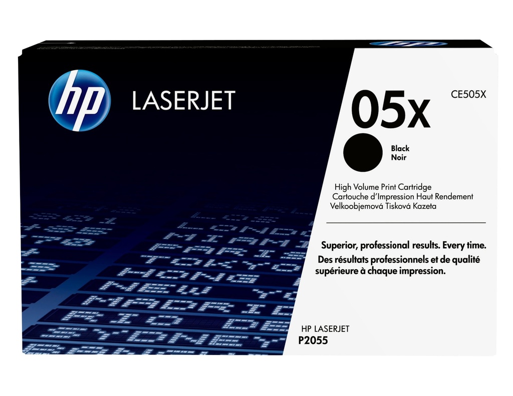 HP 05X High Yield Black Original LaserJet Toner Cartridge 6500 pages Cartridges CE505X