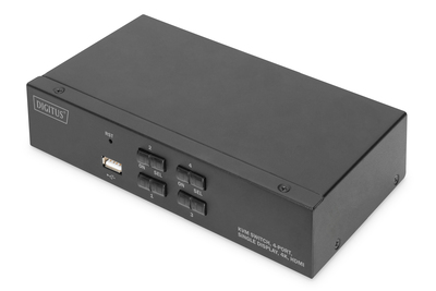 DIGITUS KVM Switch, 4 Port, Single Display, 4K, HDMI® KVM Switches