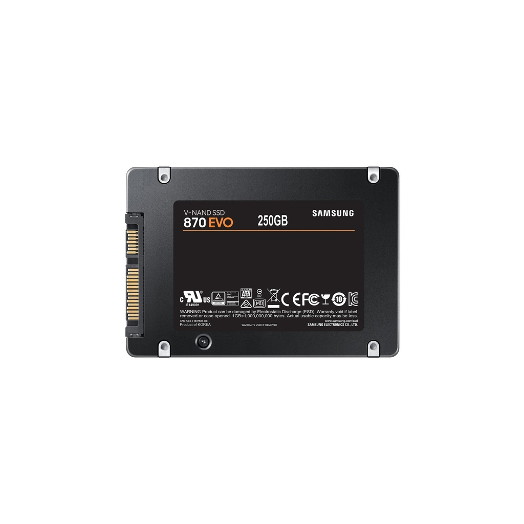 [9775283000] Samsung 870 EVO MZ-77E250B SSD encrypted 250 GB internal 2.5 inch 256 SSDs MZ-77E250B/EU