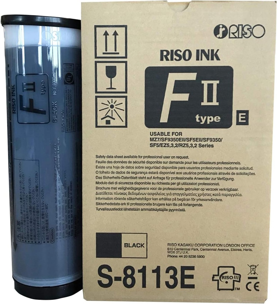 [9792976000] Riso S-8113E Black Original Ink Cartridge Ink Cartridges