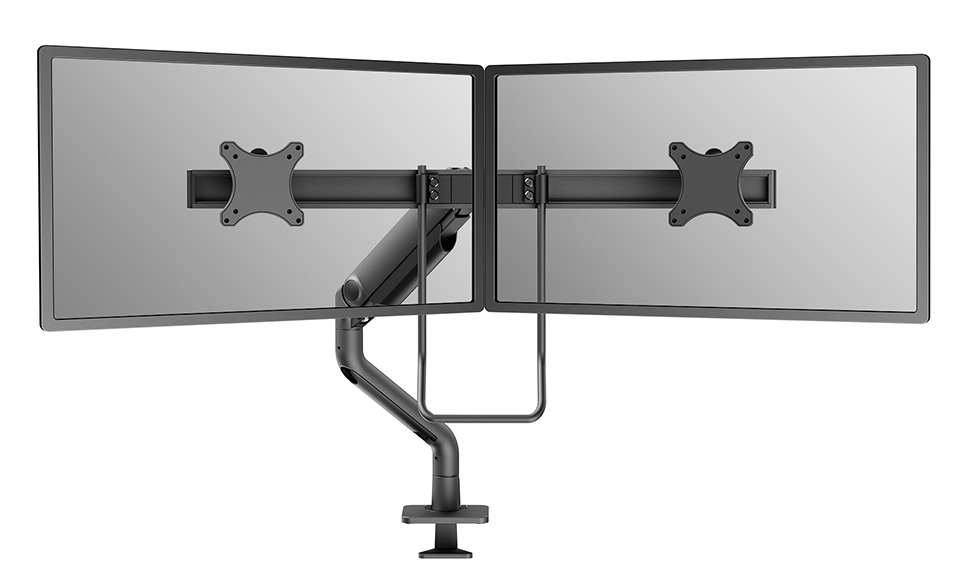 Neomounts DS75S-950BL2 Monitor arm 17-32 inch gas spring Topfix 180°-stop Clamp/Grommet 8 kg 43.2 cm (17 inch) 32 inch (32 inch) 100 x 100 mm Black Flatscreen Accessories