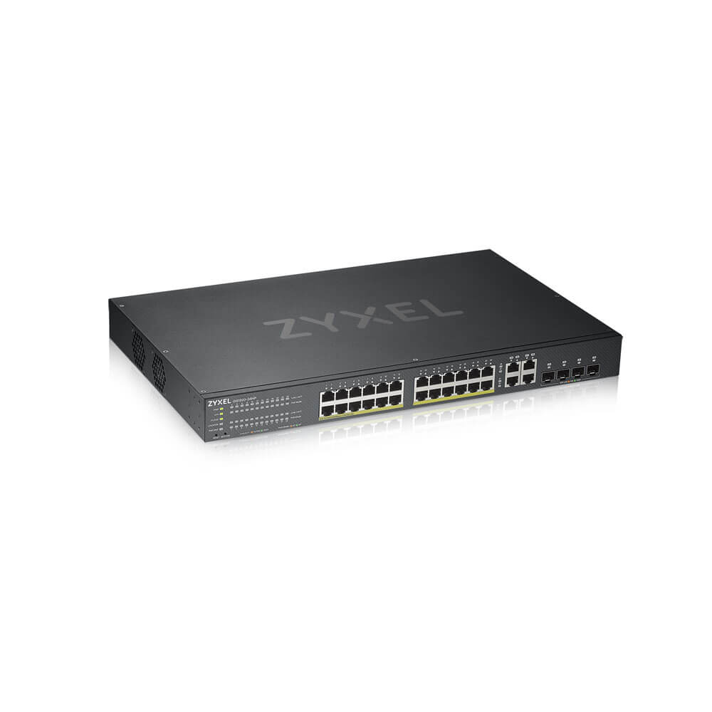 ZyXEL GS1920-24HPv2 Switch Smart 24 x/1000 PoE++ 4 Kombi Gigabit SFP+ 4 Copper Wire Network Equipment