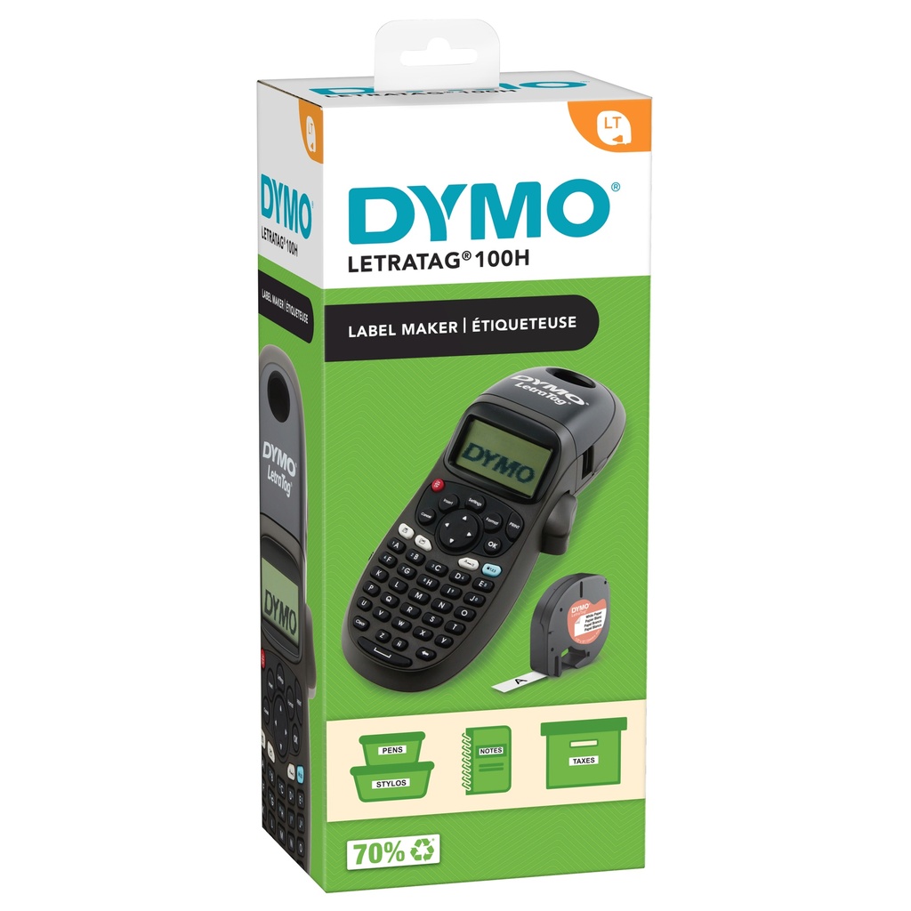 [15203896000] Dymo LetraTag LT-100H Beschriftungsgerät Black Label Printer b/w Printers