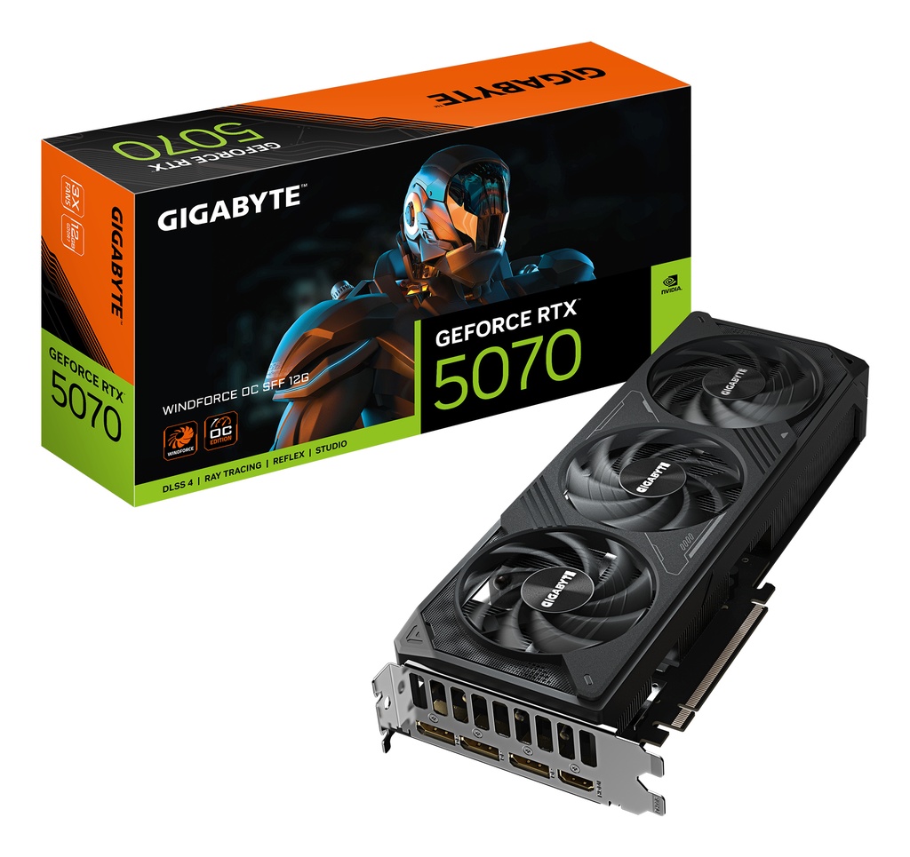 [20325012000] Gigabyte GeForce RTX 5070 WINDFORCE OC 12G graphics card HDMI/DP Graphics Cards