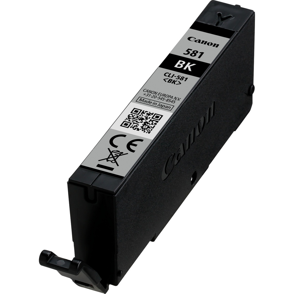 Canon CLI-581BK Black Ink Cartridge Pigment-based 5.6 ml 200 Original Cartridges 2106C001