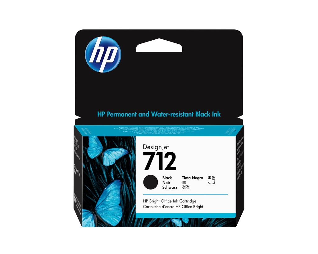 [9080075000] HP 712 Black DesignJet Original Ink Cartridge Ink Cartridges