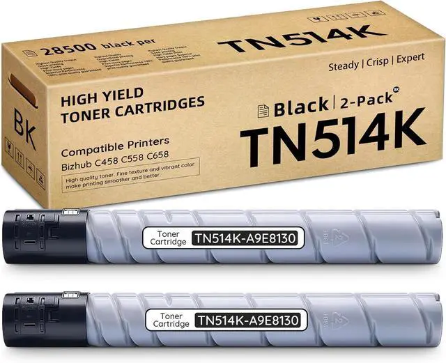 Konica Minolta TN514K TN-514K 28000 pages Black 1 PC(s) Original Toner Cartridges A9E8150