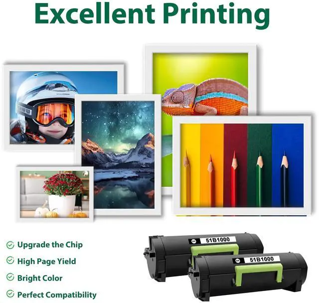 Lexmark Black Original 2,400 - 4,400 Toner Cartridges 51B2000