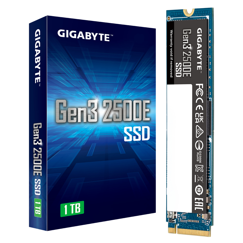 Gigabyte Gen3 2500E SSD 1 TB M.2 2400 MB/s 894 GB - 1,304 SSDs G325E1TB