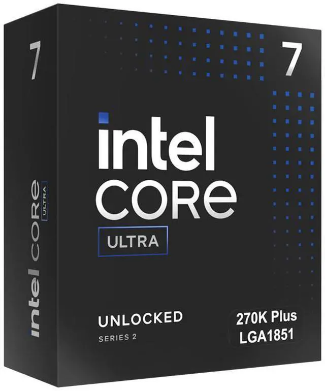 Intel Core Ultra 7 270K Plus 7 FCLGA1851 Box Pl... 7 Core Ultra 7 5.5 GHz CPUs