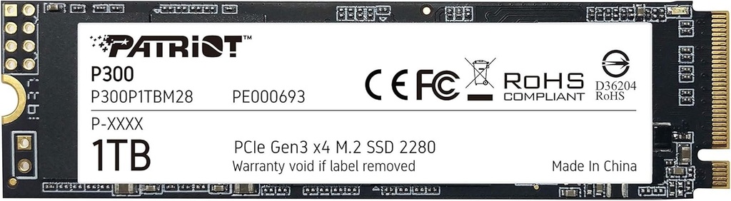PATRIOT Memory P300 1.02TB M.2 2100 MB/s SSDs
