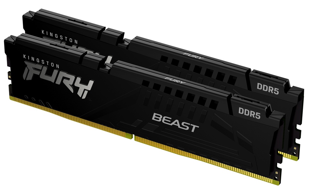 Kingston FURY Beast 64 GB 6000MT/s DDR 5 CL36 DIMM (Kit of 2) Black EXPO 64 GB 2 x 32 GB DDR 5 288-pin DIMM Memory Modules