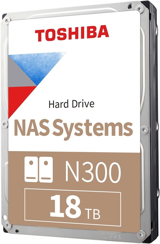 Toshiba N300 720 g 3.5 inch SATA 18TB HDD 7200RPM 4.17 13TB - 25 TB HDDs HDWG51JUZSVA