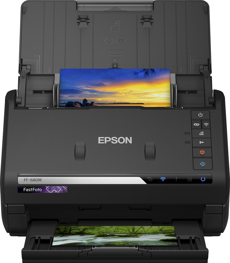 Epson FastFoto FF-680W 216 x 910 mm 600 x 600 DPI 30 bit 24 bit 10 bit 8 bit Scanners