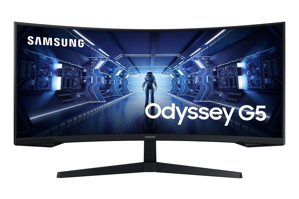 [15013004000] Samsung Odyssey G5 C34G55TWWP 34 Flat Screen 34-inch Monitors