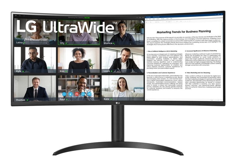 [19124083000] LG 34WR55QK-B computer monitor 34 inch Flat Screen 34-inch Monitors