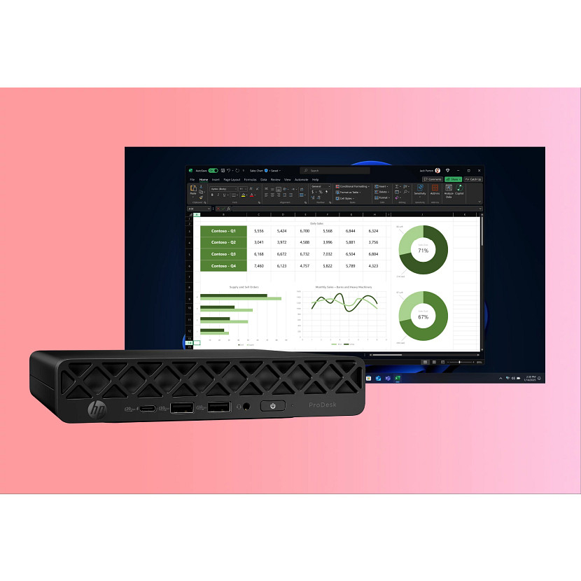 HP ProDesk 4 Mini G1i Intel Core Ultra 5 235T 16 GB PCs BY6Y1ET#ABU