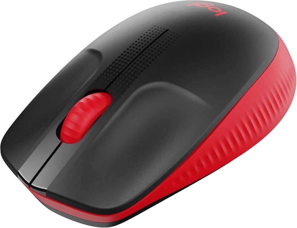 [8934859000] Logitech M190 Full-size wireless mouse Ambidextrous Optical RF Wireless 1000 DPI Red Keyboards, Mice & Input Devices