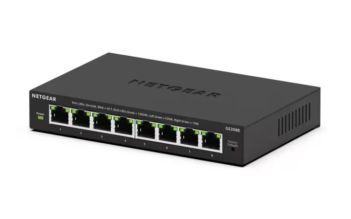Netgear Switch 8 x Gs308E Switch 1 GBps Network Equipment