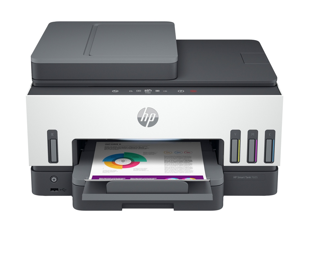 [11786337000] HP t HP Smart Tank 7605 3in1/A4/Wi-Fi/Bluetooth/ADF/Dulpex Fax Inkjet Multifunction Printers