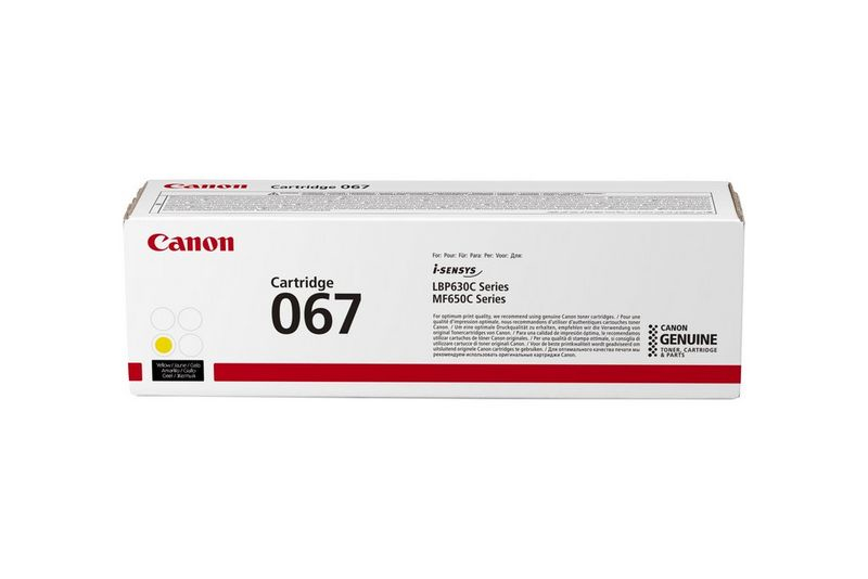 Canon 067 1250 pages Yellow 1 PC(s Toner Cartridges