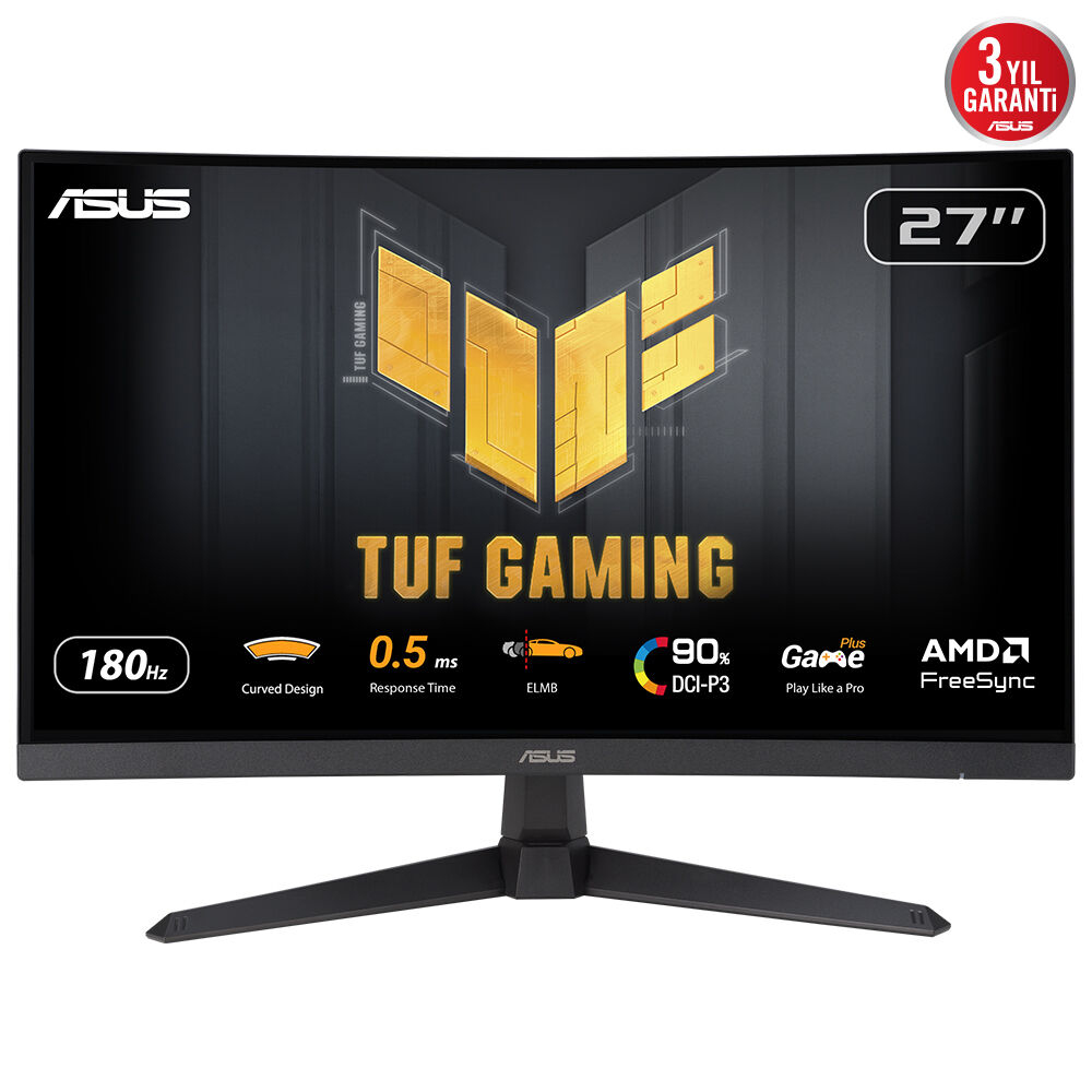[20061404000] ASUS Tuf Vg27Wq3B Gaming Monitor 27 inch Flat Screen 27-inch Monitors