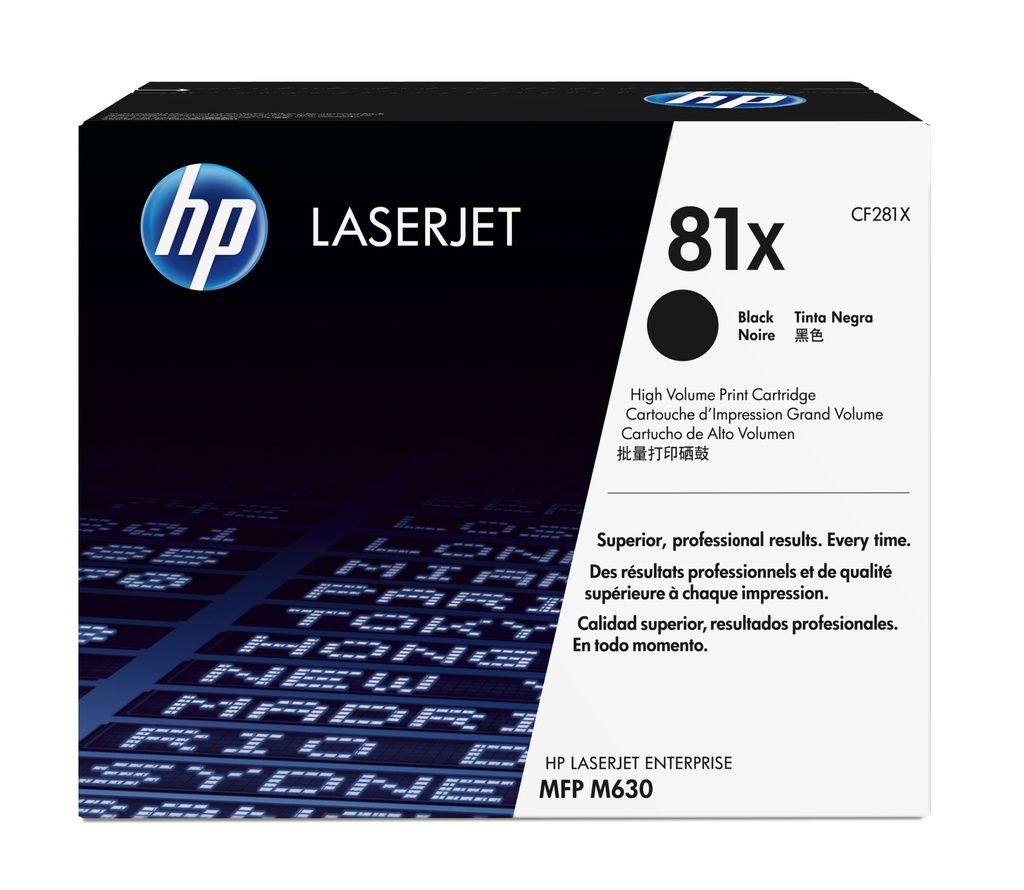 HP Toner CF281X 81X Black Original Toner Cartridge Toner Cartridges
