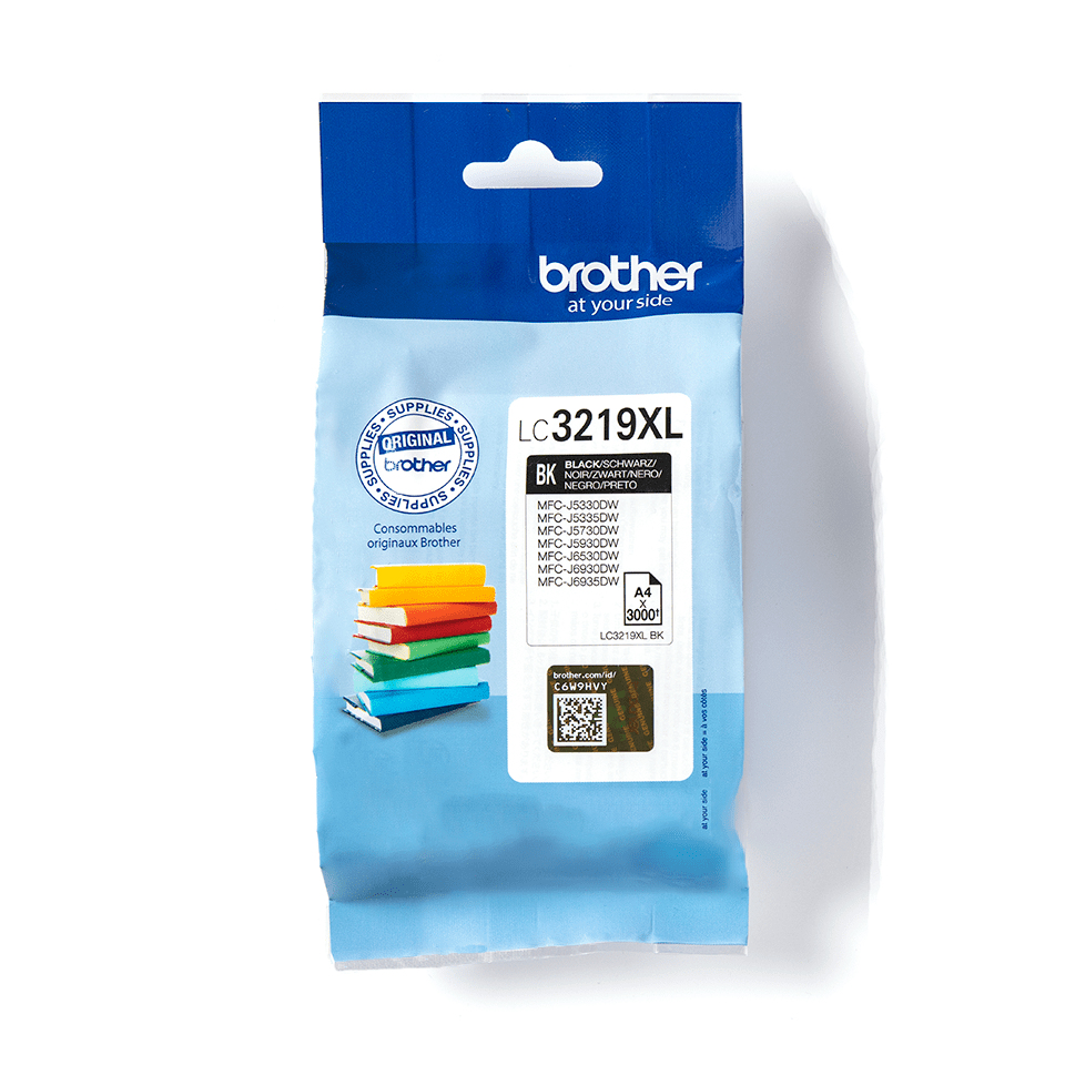 Brother LC3219XLBK Black Pigment-based ink 1 PC(s) 3000 pages Single pack Ink Cartridges