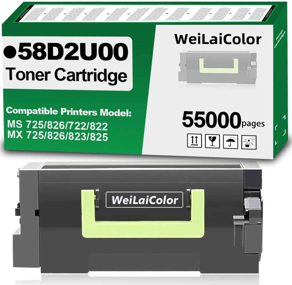 [6552927000] Lexmark 58D2U0E Black Toner Original Toner Cartridge Toner Cartridges