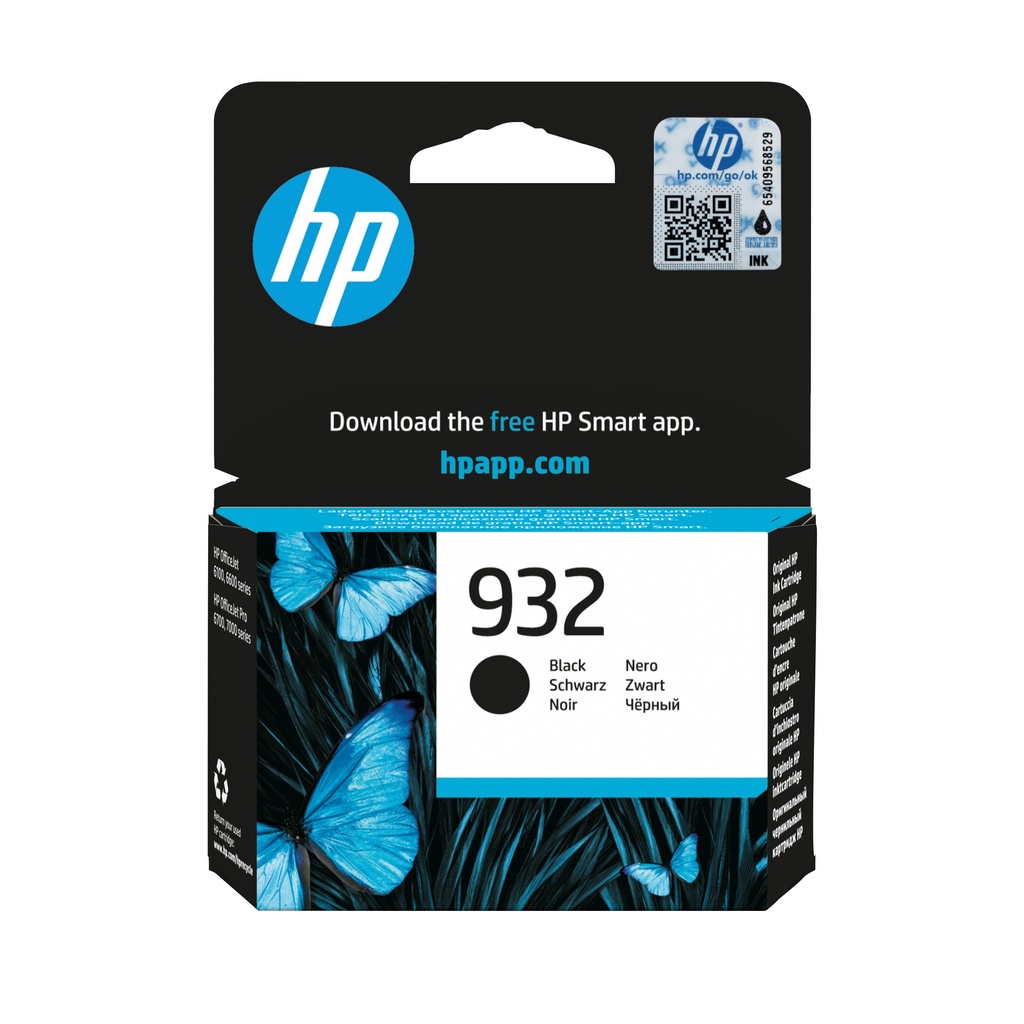 [7505566000] HP 932 Black Original Ink Cartridge Original Ink Cartridge Ink Cartridges