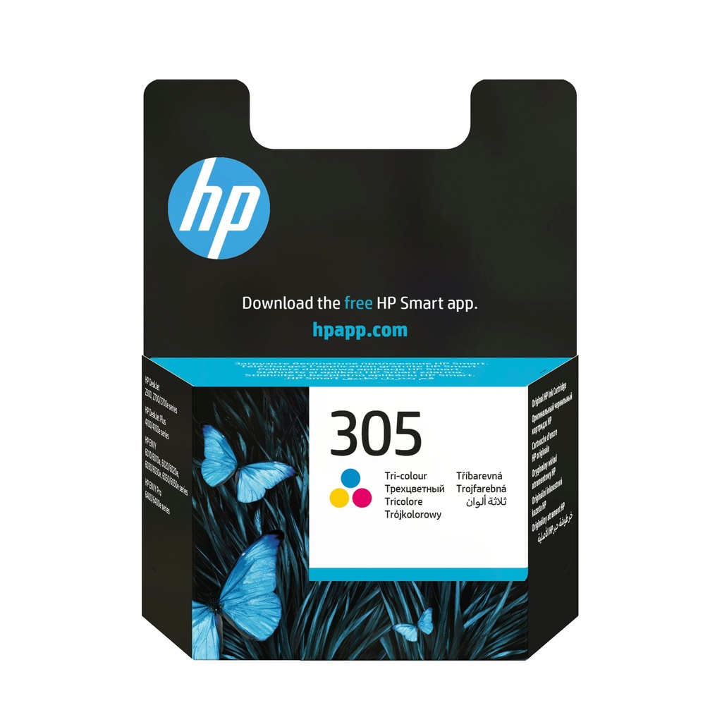 [8522188001] HP 305 Tri-color Original Ink Cartridge Original Ink Cartridge Ink Cartridges