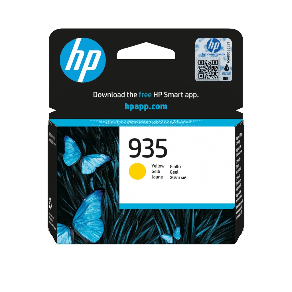 [9903089000] HP 935 Yellow Original Ink Cartridge Original Ink Cartridge Ink Cartridges