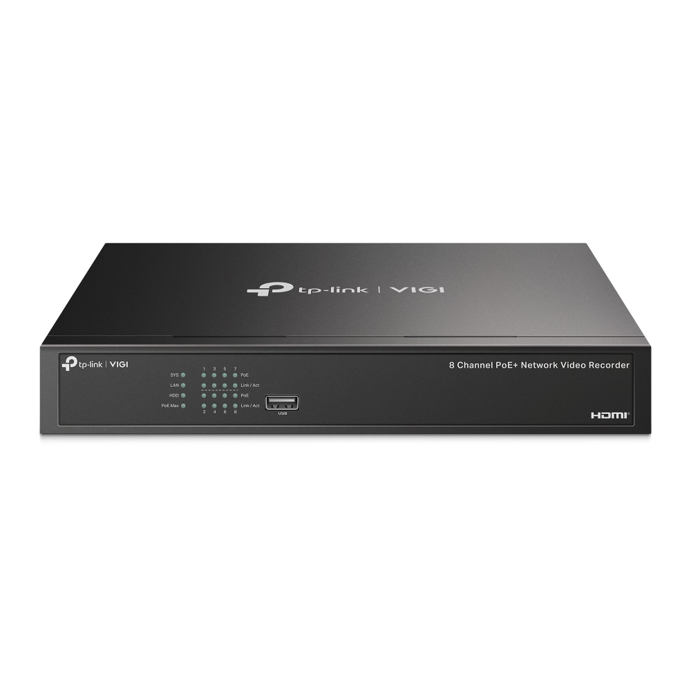 [10025745001] TP-LINK VIGI NVR1008H-8MP 8 Channel PoE+ Network Video Recorder Server 10TB Servers