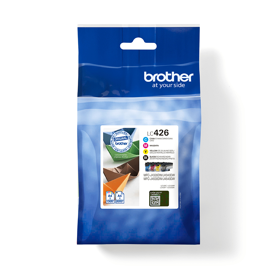 Brother LC-424VAL 750 pages 4 PC(s) Multi pack Ink Cartridges