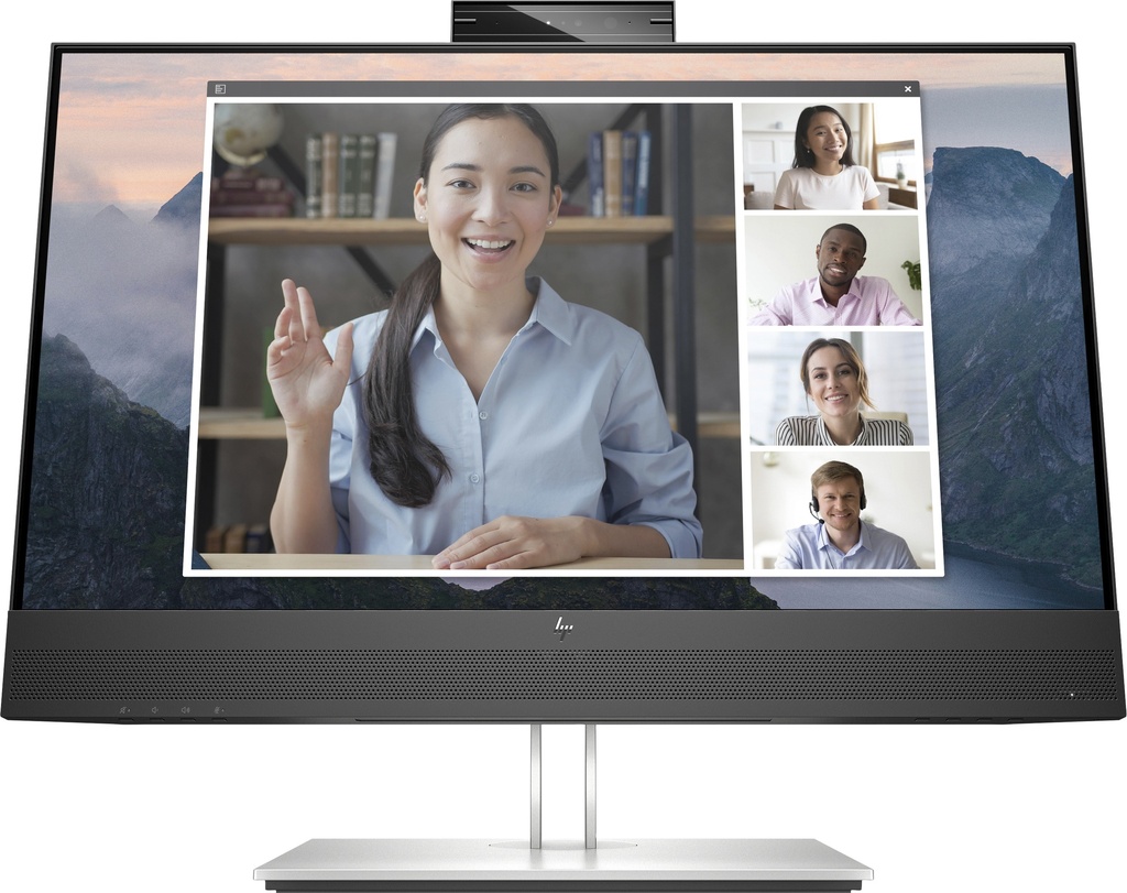 [11599651000] HP E24mv G4 FHD Conferencing Monitor 23.8-inch (23.8 inch) 1920 x 1080 pixels Full HD LCD 5 ms Black Monitors