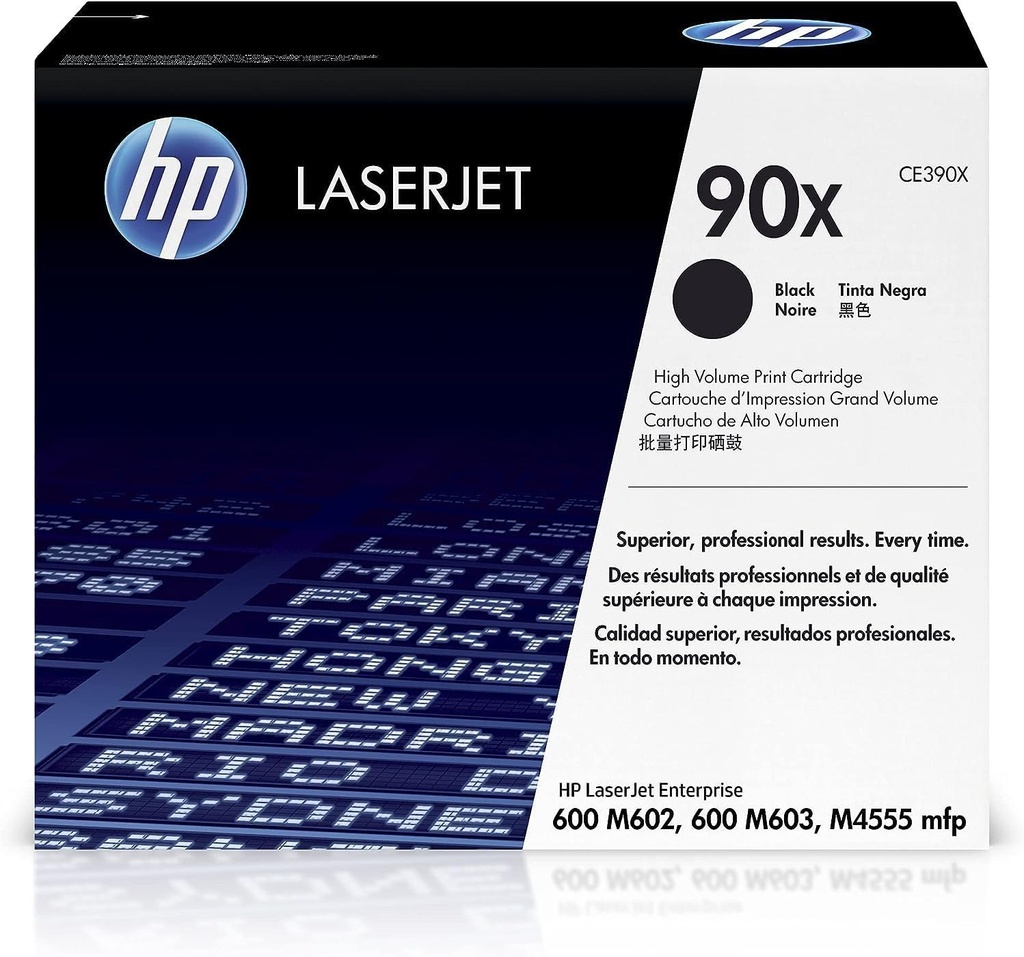 HP 90X High Yield Black Original LaserJet Toner Cartridge 24000 pages Black 1 PC(s Toner Cartridges