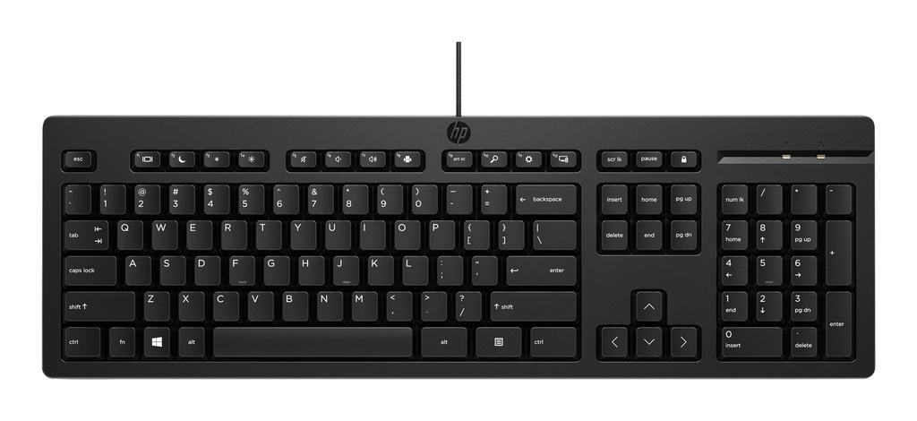 [20236473000] HP 125 G2 USB WD KBD EMEA-INTL English Keyboard QWERTY Keyboards, Mice & Input Devices