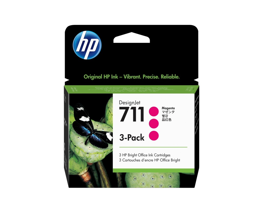 [2386590000] HP DesignJet 711 Ink Cartridge Original magenta 29 ml Ink Cartridges