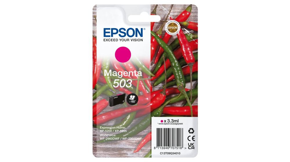 Epson 503 Standardertrag Magenta Original Ink Cartridge Ink Cartridges