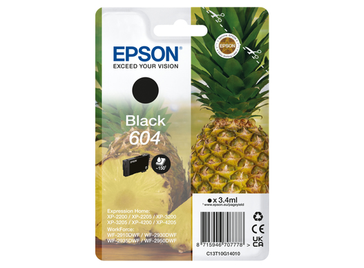 Epson 604 Standardertrag Black Original Ink Cartridge Ink Cartridges