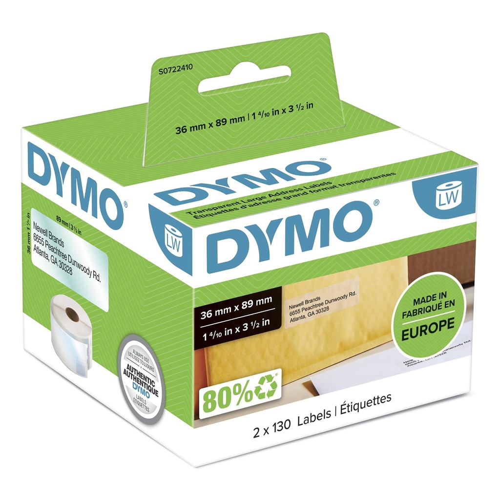 Dymo labels address labels groß 1 Rolle a Labels Printer Media
